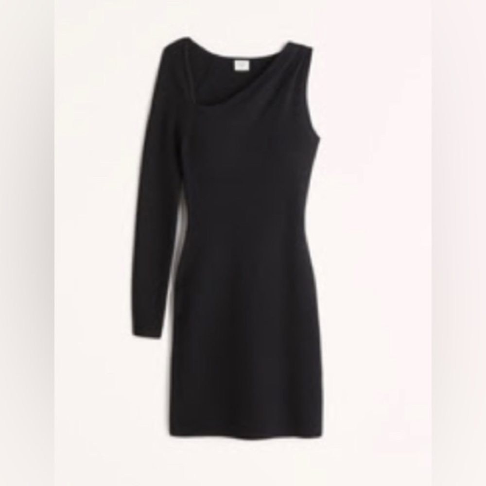 Long sleeve one shouldered mini Abercrombie dress
